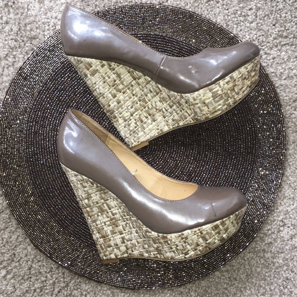 Patent Leather Wedges